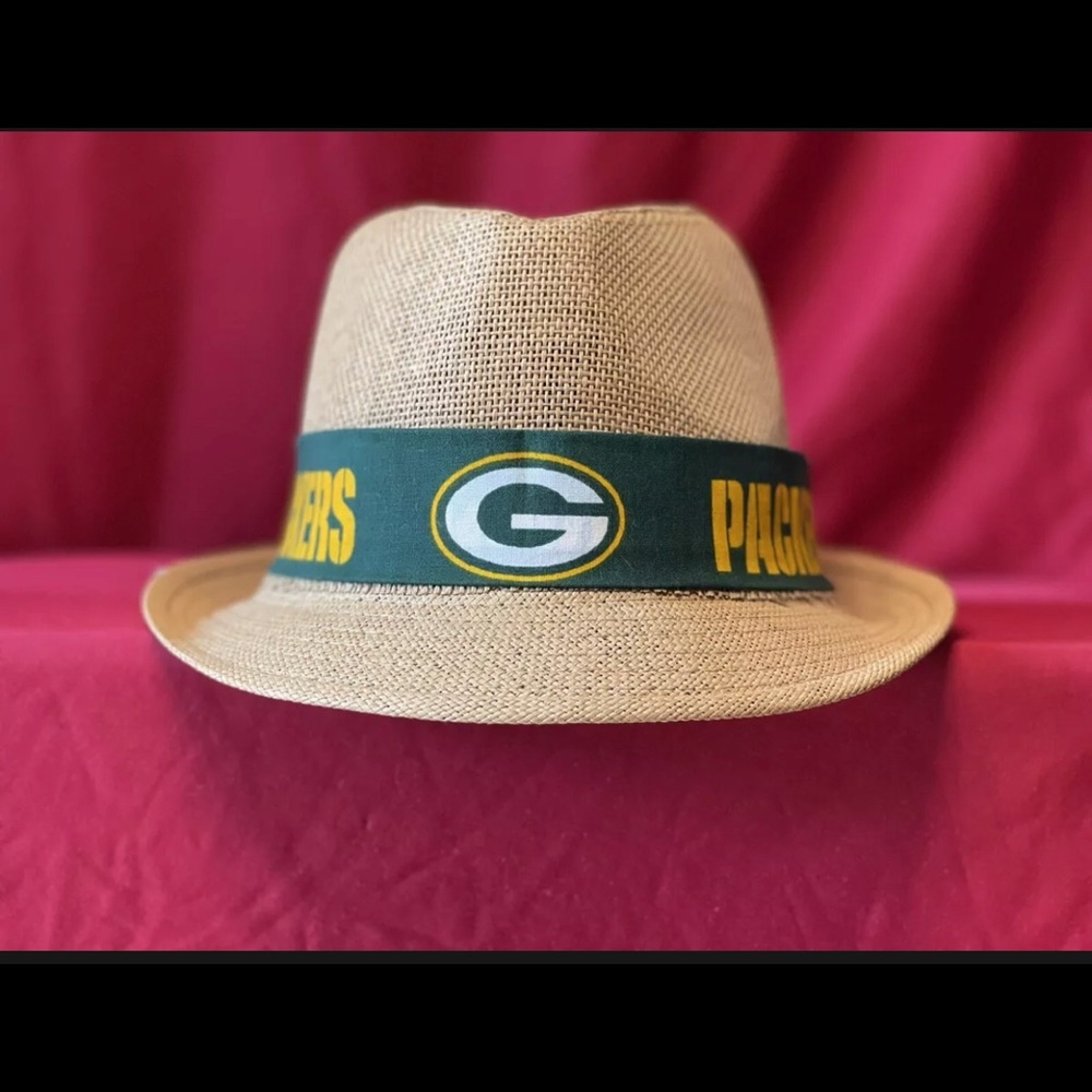 Tan Green Bay packers fedora